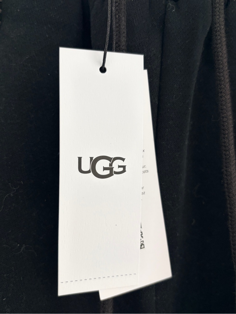 UGG Black Wide-Leg High-Waist Drawstring Pants - Picture 5 of 5